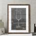 Steelside™ 'Barware Blueprint IV' by Paul Cezanne - Picture Frame Painting Print Metal in Black/White | 44 H x 32 W in | Wayfair