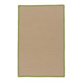 Green/White 132 x 0.5 in Area Rug - Bayou Breeze Mulfo Braided Beige/Green Area Rug Polypropylene | 132 W x 0.5 D in | Wayfair