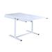 Ebern Designs Dining Table Wood/Glass/Metal in White | 30 H in | Wayfair 0E6315E3EEB44D3CA5BCCEE5D92A5530