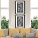 Gracie Oaks 'Graphic Foliage III' by Antonyus Bunjamin (Abe) - 2 Piece Picture Frame Painting Print Set Paper, in Gray/Green | Wayfair