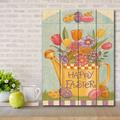 The Holiday Aisle® Easter is Blooming Pallet Wood in Brown | 16 H x 12 W x 0.75 D in | Wayfair C1B8A08C74B44E0AAF87A0F280645638