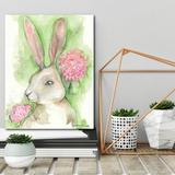 The Holiday Aisle® Easter Bunny Vegetable Garden III Gallery Wrapped Canvas Decorative Accent Wood in Brown | 14 H x 11 W x 1.5 D in | Wayfair