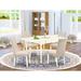 Ophelia & Co. Aquinnah Bar Height Drop Leaf Solid Wood Rubberwood Dining Set Wood/Upholstered in White | Wayfair A0ED6F1C873B42BF8E3E6D7D0208807E