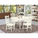 Ophelia & Co. Willia Drop Leaf Solid Wood Dining Set Wood in White | Wayfair 3C84B405A8564A2899FCAA3070F43044