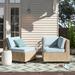 Sol 72 Outdoor™ Rochford 14 Piece Outdoor Seat/Back Cushion in Gray/Blue | 4 H in | Wayfair 38266A0B8FE44459BD6B5DE876E413F0