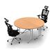 Symple Stuff Midland 2 Person Conference Meeting Tables with2 Chairs Complete Set Metal in Brown | 30 H x 60 W x 60 D in | Wayfair