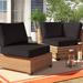 Sol 72 Outdoor™ 22 Piece Outdoor Seat/Back Cushion Acrylic in Black/Brown | 6 H x 28 W in | Wayfair 2E3C312EC000484FAFC9301DF7AAC163