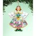 The Holiday Aisle® Tidaholm Spring Angel Wooden Hanging Figurine Ornament Wood in Brown | 5.5 H x 5 W x 0.25 D in | Wayfair