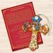 The Holiday Aisle® Tidaholm Nativity Cross Holiday Shaped Ornament Wood in Brown | 5.5 H x 5 W x 0.25 D in | Wayfair