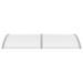 Arlmont & Co. Door Canopy Door Awning Front Door Awning for Window Polycarbonate in Gray | 1 H x 118.1 W x 39.4 D in | Wayfair