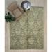 Brown/Green 96 x 0.5 in Area Rug - Rosalind Wheeler Mccomas Geometric Hand Knotted Wool Green/Brown/Yellow Area Rug Wool | 96 W x 0.5 D in | Wayfair