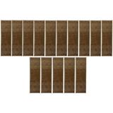 Brown 0.35 x 7.75 W in Stair Treads - Latitude Run® Machine Washable Slip Resistant Stair Treads Solid Trellis Bordered Size 7.5" X 26" Set & Color Options Synthetic Fiber | Wayfair