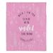 Wildon Home® Figy When I Saw You Throw Polyester in Pink | 80 H x 68 W in | Wayfair 673596BBC0994B1B86D220E55A1FFE46