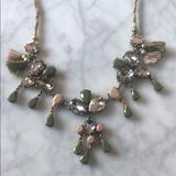J. Crew Jewelry | Beautiful Jcrew Statement Necklace | Color: Green/Pink | Size: Os
