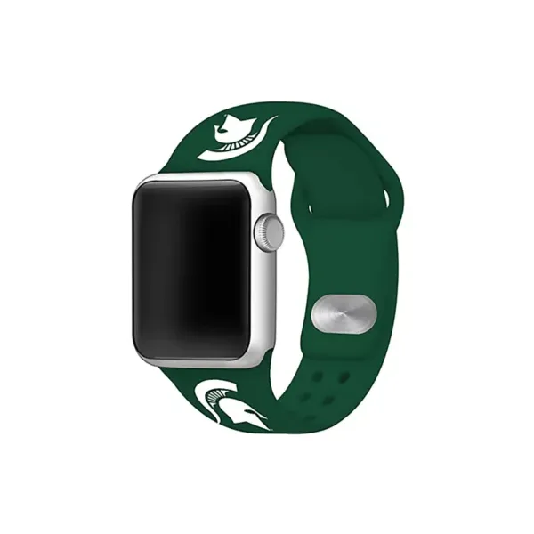affinity-bands-ncaa-michigan-state-spartans-silicone-apple-watch-band-38mm,-green,-38-mm/
