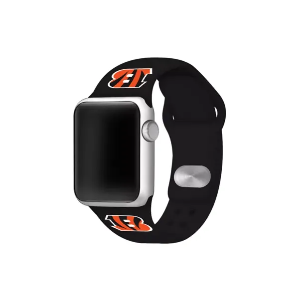 game-time®-nfl-cincinnati-bengals-42-millimeter-silicone-apple-watch-band,-black/