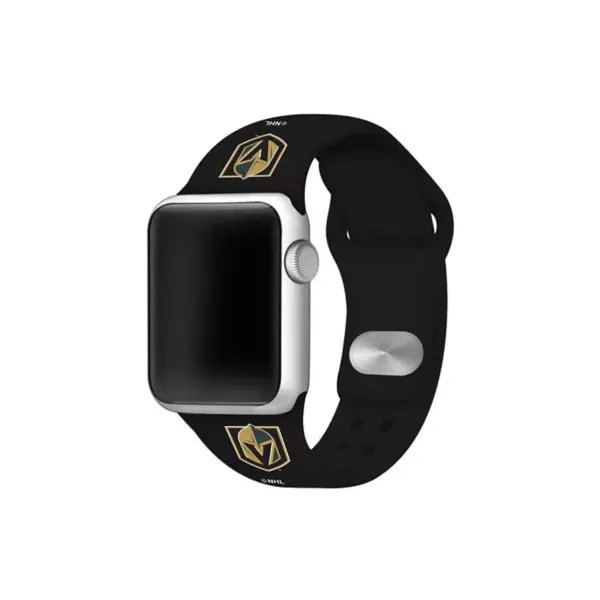 game-time®-nhl-vegas-golden-knights-42-millimeter-silicone-apple-watch-band,-black/