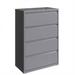 Upper Square™ Harietta 4-Drawer Lateral Filing Cabinet Metal/Steel in Gray | 52.5 H x 36 W x 18.6 D in | Wayfair 74EE037734DB4F7185FFC337EBD12924