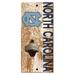 North Carolina Tar Heels Distressed Bottle Opener