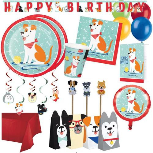 XXL-Partyset Hunde, 74-tlg.