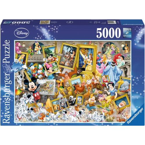 Puzzle 5000 Teile, 153x101 cm, Mickey als Künstler