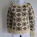 American Eagle Outfitters Sweaters | American Eagle Outfitters (Ae) | Wool Sweater | Color: Brown/Cream | Size: S