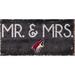 Arizona Coyotes 6" x 12" Mr. & Mrs. Sign