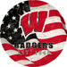 Wisconsin Badgers 12" Team Color Flag Sign