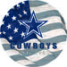 Dallas Cowboys 12" Team Color Flag Sign