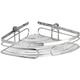 WENKO Etagère d'angle douche, étagère angle salle de bain, Premium, Acier Inox, 26,5x6,5x19 cm,