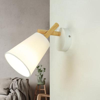 Licht-erlebnisse - Wandleuchte vaio in Weiß Holz E27 Image