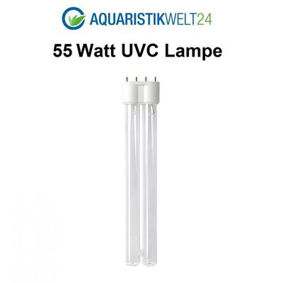 Aquaristikwelt24 - 55 Watt uvc Ersatzlampe für Wasserklärer mit 2G11 Sockel Image