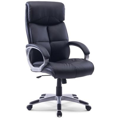 Xxl Chefsessel Drehstuhl Bürostuhl Bürosessel Stuhl Sportsitz Kunstleder Schwarz Image