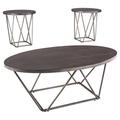 Signature Design Neimhurst Occasional Table Set (3/CN) in Dark Brown - Ashley Furniture T384-13