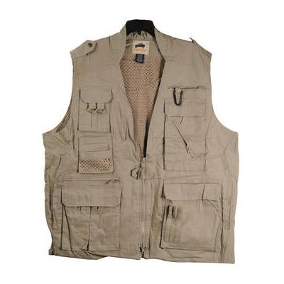 Humvee by CampCo Safari Photo Vest (Medium, Khaki) HMV-VS-K-M