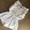 American Eagle Outfitters Pants & Jumpsuits | American Eagle Women’s White Ruffle Lace Romper Xs | Color: White | Size: Xs