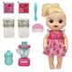 Baby Alive Magical Mixer Baby Doll Strawberry Shake with Blender Accessories, Drinks, Wets, Eats, Blonde Hair Toy for Children Aged 3 and Up