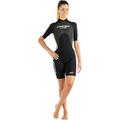 Cressi Women's Med X Lady Shorty Wetsuit 2.5mm, Black/White, S/2