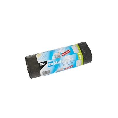 PAPSTAR 240 Müllsäcke mit Zugband, LDPE 60 l 75 cm x 65 cm grau Image