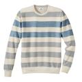 Maselli Tom Ripley Stereo-System®-Streifenpullover, 48 - Creme/Blau/Grau, Herren, aus Schurwolle