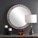 Uttermost Del Mar Natural Wood 35 3/4" Round Wall Mirror