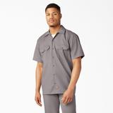 Dickies Men's Big & Tall Short Sleeve Work Shirt - Silver Size 3Xl 3XL (1574)