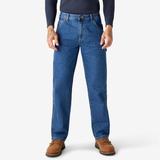 Dickies Men's Relaxed Fit Carpenter Jeans - Stonewashed Indigo Blue Size 34 30 (19294)