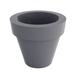 Vondom Maceta - Resin Pot Planter - Lacquered - Self- Watering Plastic in Gray | 17 H x 19.75 W x 19.75 D in | Wayfair 40150F-STEEL