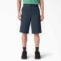 Dickies Men's Loose Fit Flat Front Work Shorts, 13" - Dark Navy Size 36 (42283)