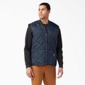 Dickies Men's Diamond Quilted Vest - Dark Navy Size S (TE242)