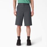 Dickies Men's Loose Fit Flat Front Work Shorts, 13" - Charcoal Gray Size 36 (42283)