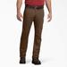 Dickies Men's Flex Regular Fit Duck Carpenter Pants - Stonewashed Timber Brown Size 40 32 (DP802)