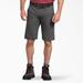 Dickies Men's Flex Regular Fit Duck Carpenter Shorts, 11" - Stonewashed Slate Size 34 (DX802)