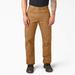 Dickies Men's Relaxed Fit Heavyweight Duck Carpenter Pants - Rinsed Brown Size 32 (1939)